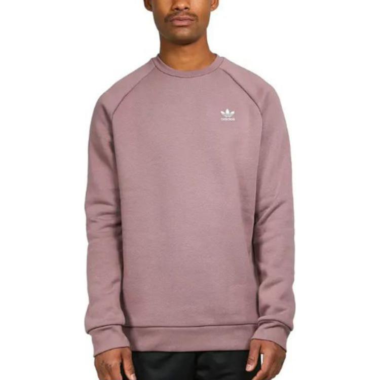 Adidas Originals Crew Neck Long Sleeve Logo Sweatshirt Men Tops Red HJ7991