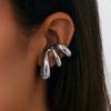 Wassertropfen Mehrschichtig Hohl Ohrclips Gold Ohr Manschette Schmuck Vintage Fake Piercing Ohrringe Damen
