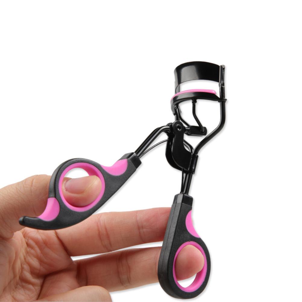 Eyelash Curler with Silicone Pad Eyelash Partial Curling Aid Beauty Tool Portable Stainless Steel Wi