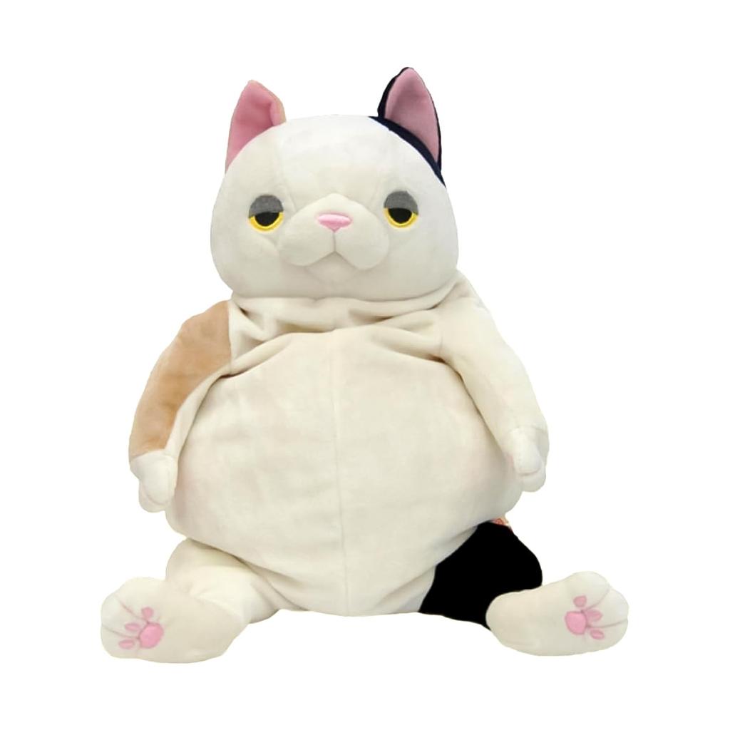 Shinada Global Mochi Series Mochi Neko Mike (Large) 22 x 22 x 30cm Plush Cat Animal MONE-0350M