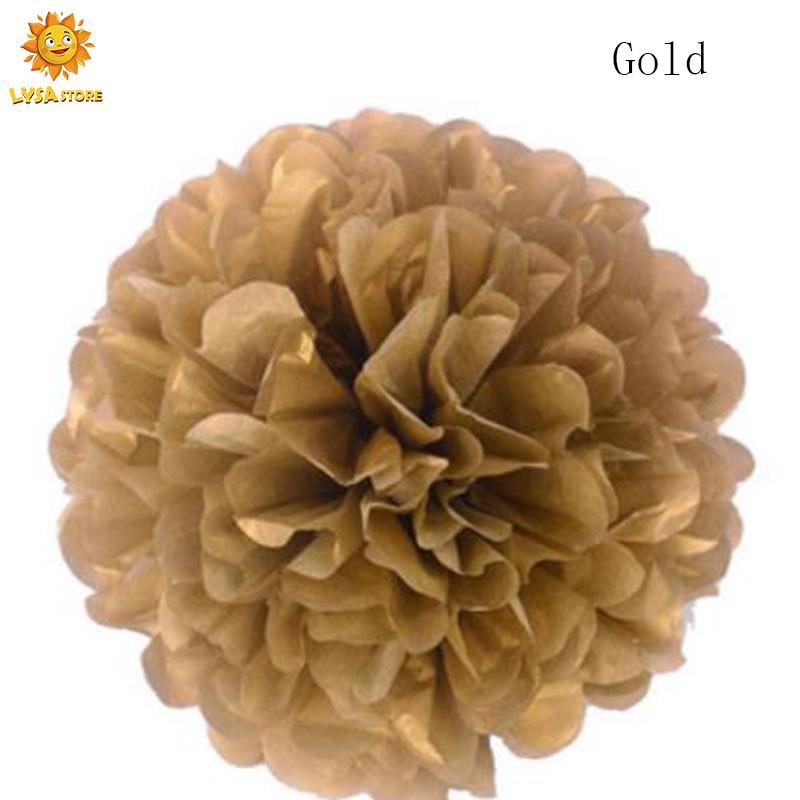 10inch 25cm European And American Party  Decorative Paper Flower Ball Handmade Garland For Wedding Dress Up Birthday Gathering