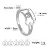 Cat Paw Print Rings For Women Silver Gold Color Stainless Steel Hollow Cute Lovely Fashion Female Jewelry Accessories New