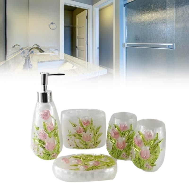 Flower Bathroom Patterned Lotion Storage Bottle Hand Sanitizer Bottles Gift