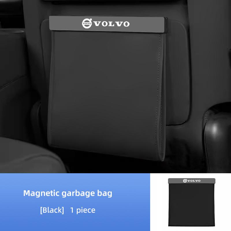 Magnetická odpadková taška na zadní stranu sedadla do interiéru auta Pro Volvo XC60 S60 V40 V50 V60 S80 S40 C30 AWD C70 S40 S60 S80 S90 T6 V