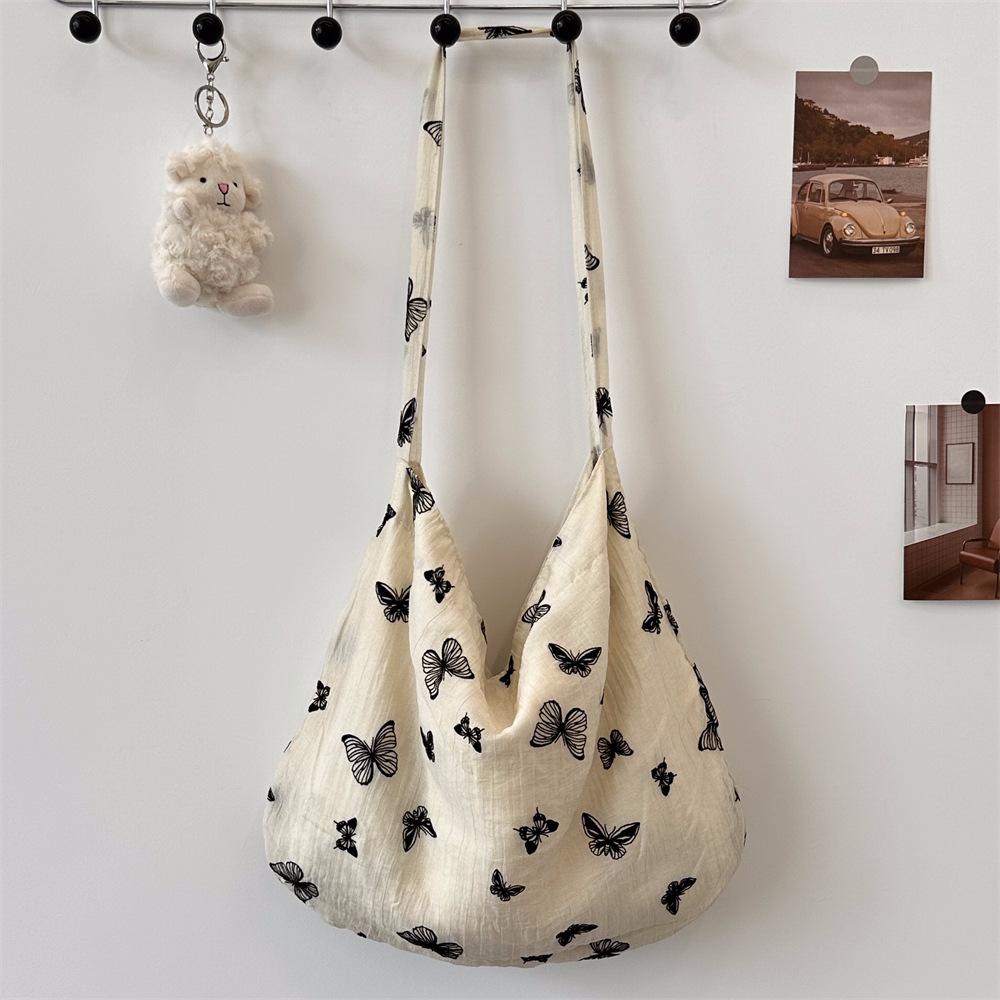 

Кружевная сумка-бабочка на плечо летняя литературная сумка подмышку большая вместимость легкая сумка-мессенджер