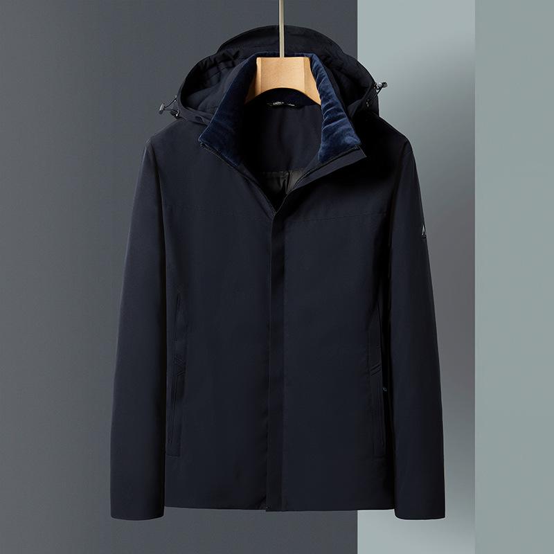 Outdoor Removable 3-in-1 Jacket Quality Feather Suit Men