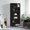 VidaXL Black Buffet 69.5x32.5x180 Cm Engineered Wood 3189566