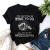 Tu ne peux pas me dire quoi faire T-shirt Cadeau Drôle pour Papy Papa de la Petite-Fille T-shirt