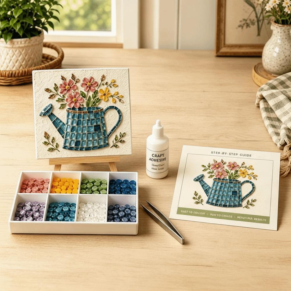 Glazen Tegels Mozaïek Kit DIY Beginner Vriendelijke Glazen Mozaïek Kit Tuindieren Kunst Voor Beginner