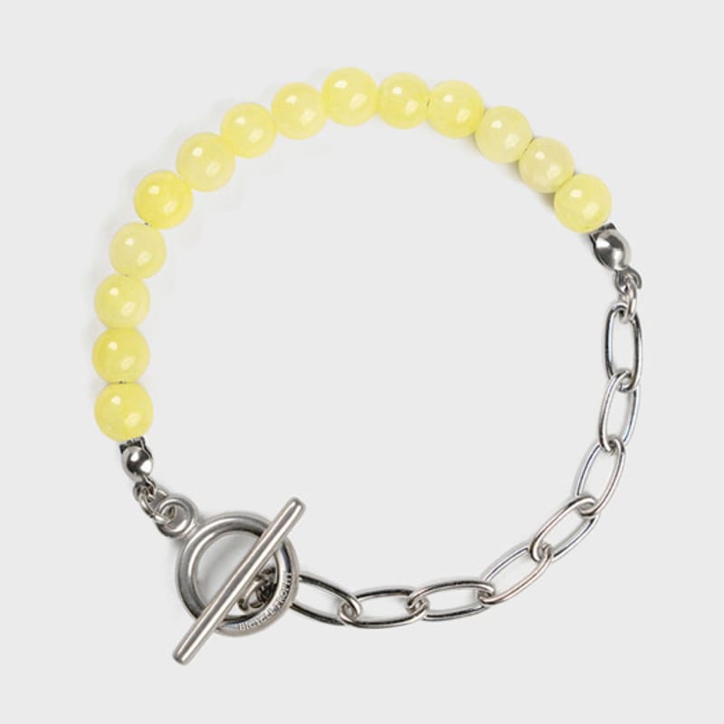 

BICYCLE TROPHY BT Gemstone Bracelet 13 (2TYPE / 6mm Shinbaekok Lemon) 21cm (handlebar)