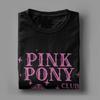 Men Pink Ponys Club Chappell Roan T Shirt Pure Cotton Clothes Funny Short Sleeve Crewneck Tee Shirt Printed T-Shirts