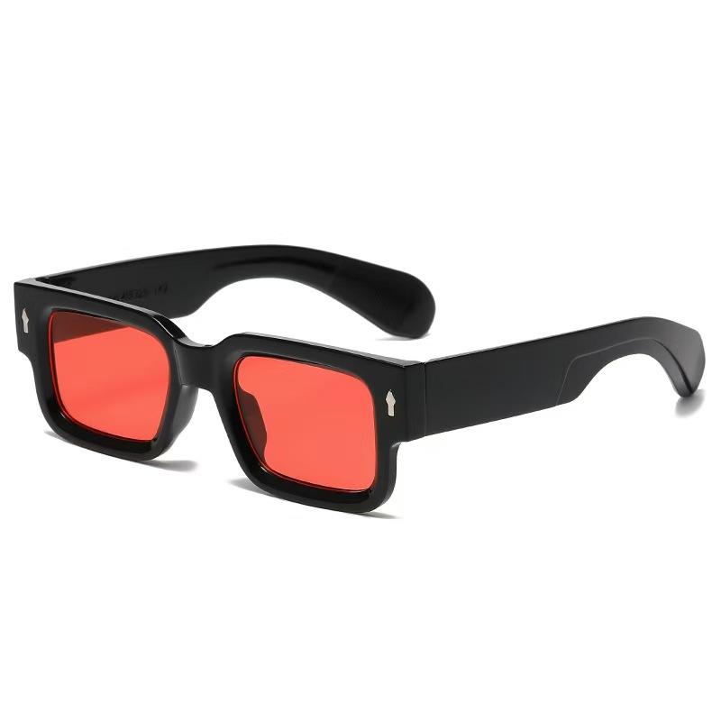 Fashion Retro Rectangle Punk Glasses Brand Design Women's Sunglasses Black Fashion Square Sun Glasses for Men's UV400