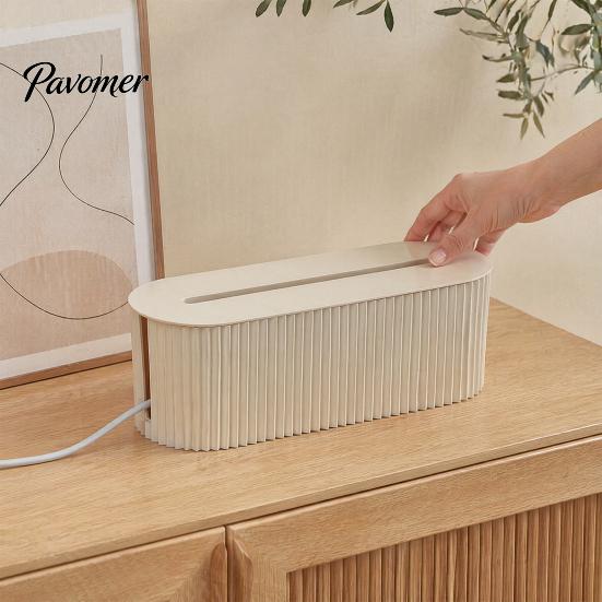 Steckdosenleisten-Organizer Kabelmanagement-Box, mit Deckel, und Elektrische Draht-Aufbewahrungsbox Kabel-Organizer, für Home-Office Schreibtisch