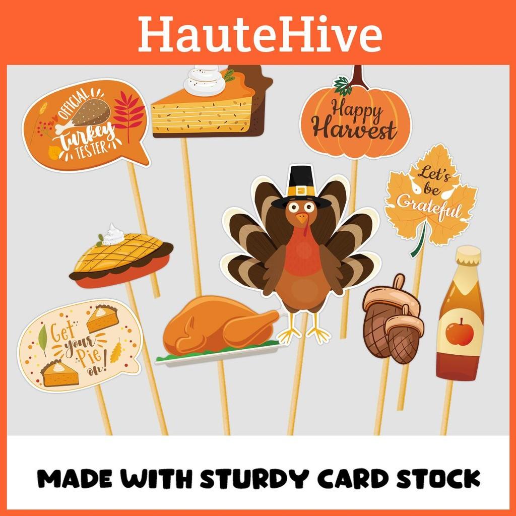 Turkey Design Festive Photo Props For Thanksgiving Day Celebration Party