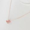 Estelle K10 Pink Gold Cubic Zirconia Heart Necklace (Web Exclusive) 0452-1189-0019-0000