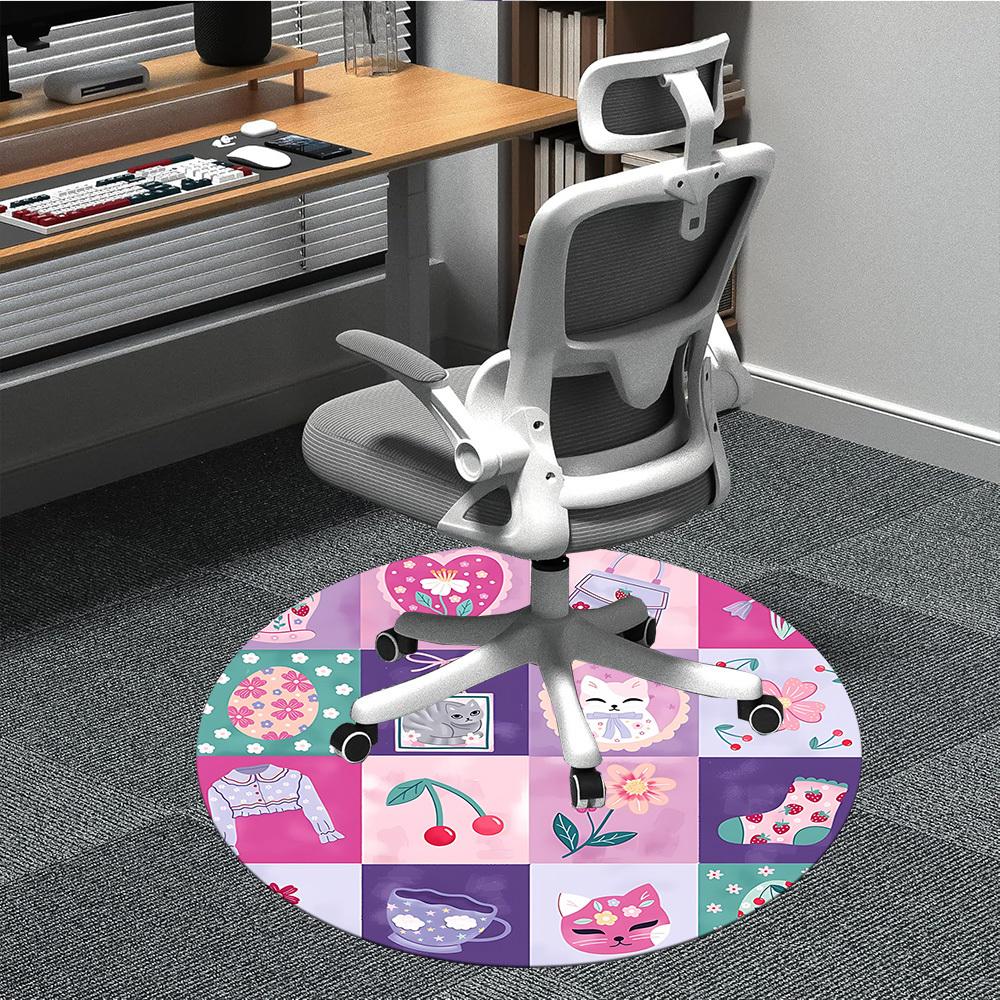 

1pc Kawaii Carpet for Office, Non-slip, Soft and Durable Office Rug, Perfect for Office yy260128051 80cm by 80cm