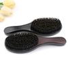 Men Beard Brush with Ergonomic Wooden Handle, Multi-function Boar Bristle Mustache Brush, Portable Beard Grooming Styling Tools