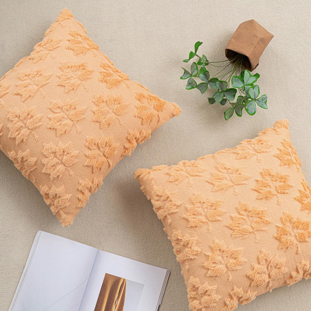 17.7*17.7in Weihnachts-Kissenbezug Einfarbig Stickerei Heimkissen Lendenkissenbezug