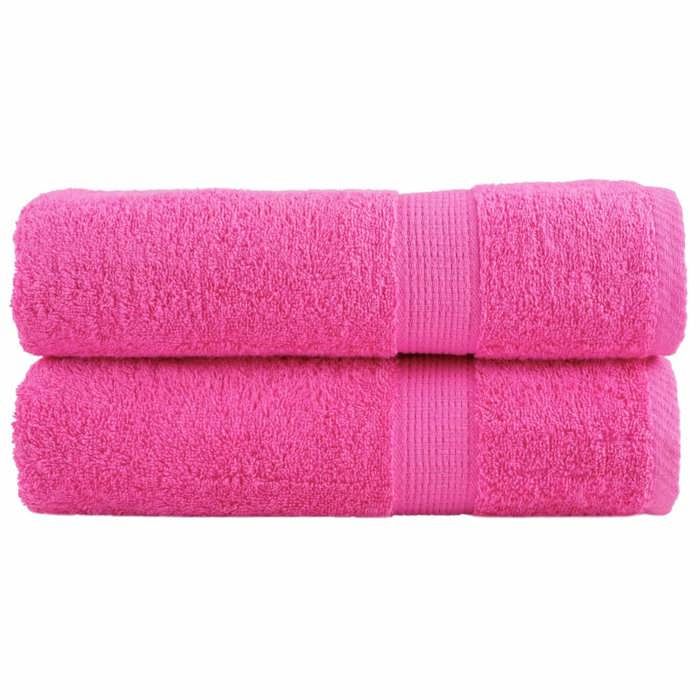 VidaXL Essuie-mains de Qualité Supérieure 2 pcs, Serviettes de Bain, Serviettes à Main, Débarbouillettes de Salle de Bain, 137521