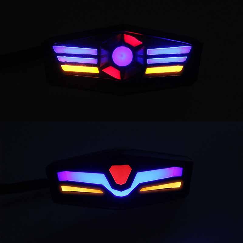 1PCS Motorcycle Multi-Functional Driving Breathing Light Off-Road Led Tail Light Modified Flash Brake License Plate Light With Bracket