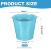 PATIKIL Small Metal Buckets with 6 Pieces Mini Galvanized Colorful Easter Buckets for Party Blue 7"x6.4" Handles, Buckets, Crafts, Favors,
