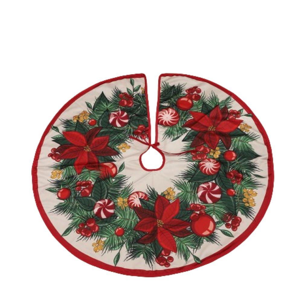 Creative Christmas Tree Apron Round Xmas Tree Skirt Christmas Base Cover  Tree Base Supplies