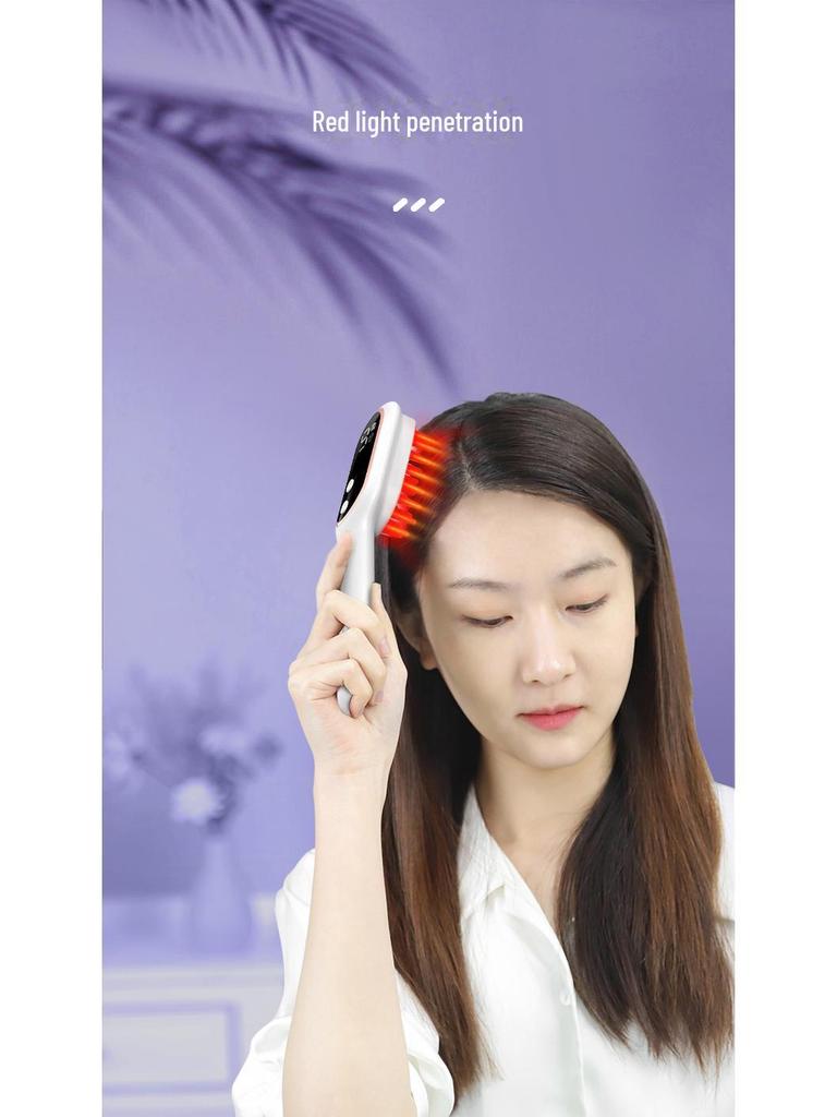 Red and Blue Light Therapy Electric Massage Hair Comb