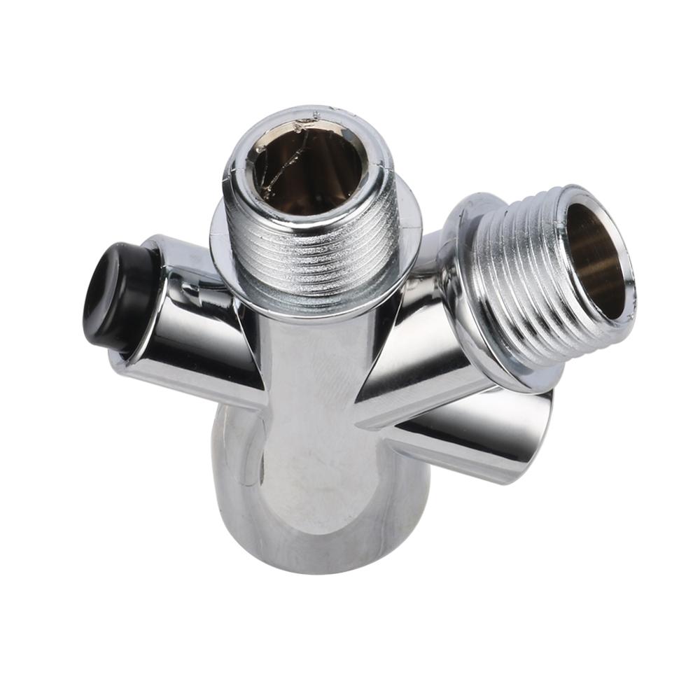 

1/2 Shower Head Water Splitter 3 Way Plastic Diverter Adapter Male Outlet Female Inlet Bathroom Fittings 1 Pc