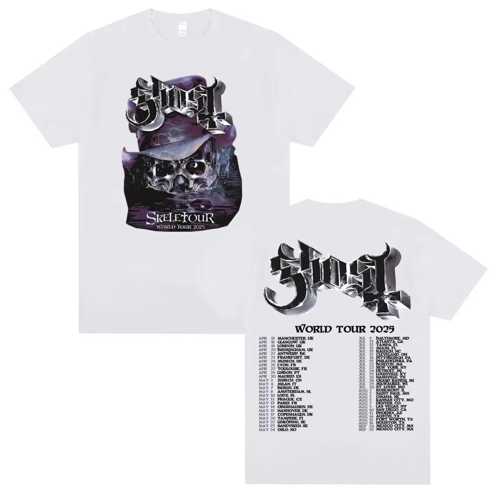 High Quality Short Sleeved World Tour 2026 Merch T-shirt for Men and Women Fashion Hiphop Cool Teet Cotton Top Fan Commemoration