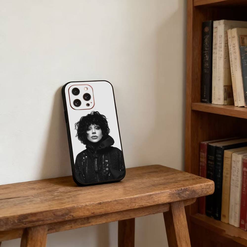 Singer L-Lady Gaga Mayhem Phone Case For iPhone 17,16,15,14,13,12,11 Plus,Pro Max,XS,Soft Silicone Black Cover