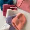 Rabbit Fur Hat, White Wool Hat, Women's Autumn and Winter Warm Fashion Versatile Leisure Student Cold Hat Han