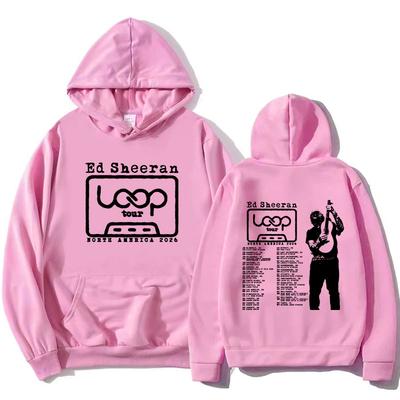 Loop North America Tour 2026 Hoodies Singer Ed Sheeran Design Graphic Sweatshirts Fashion Long Sleeve Female Hooded Pullovers