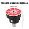 Motorcycle Brake Light Refit Wheel Eyes Rotating RGB Flashing Sharingan Decor Tail Light Anime Style Modification Accessories
