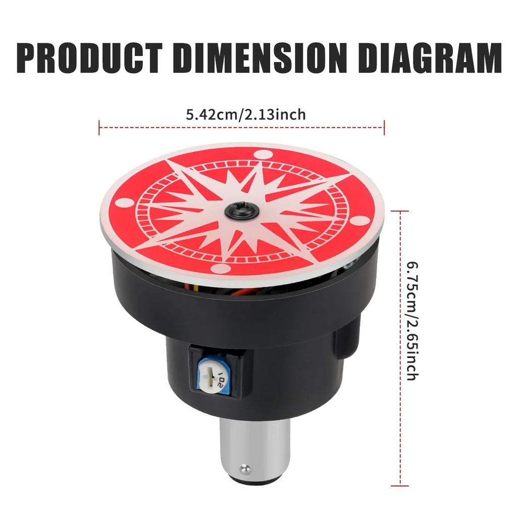 Motorcycle Brake Light Refit Wheel Eyes Rotating RGB Flashing Sharingan Decor Tail Light Anime Style Modification Accessories