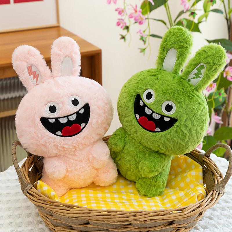Cute haha rabbit not annoying beast doll plush toy doll cloth doll for girls sleeping throw pillow birthday gift