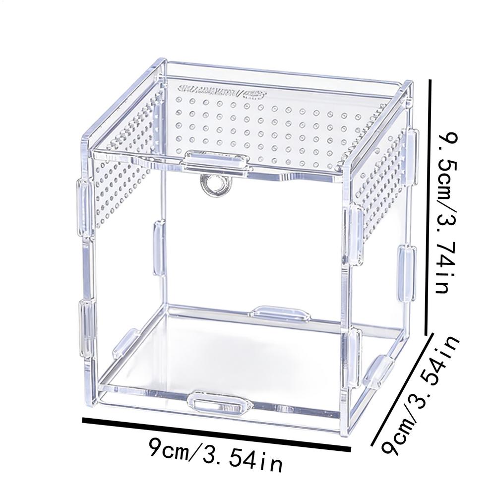 Frog Enclosure Acrylic Clear Tank Snake Enclosure For Breeding Gecko Lizard Frog Spider Small Reptile