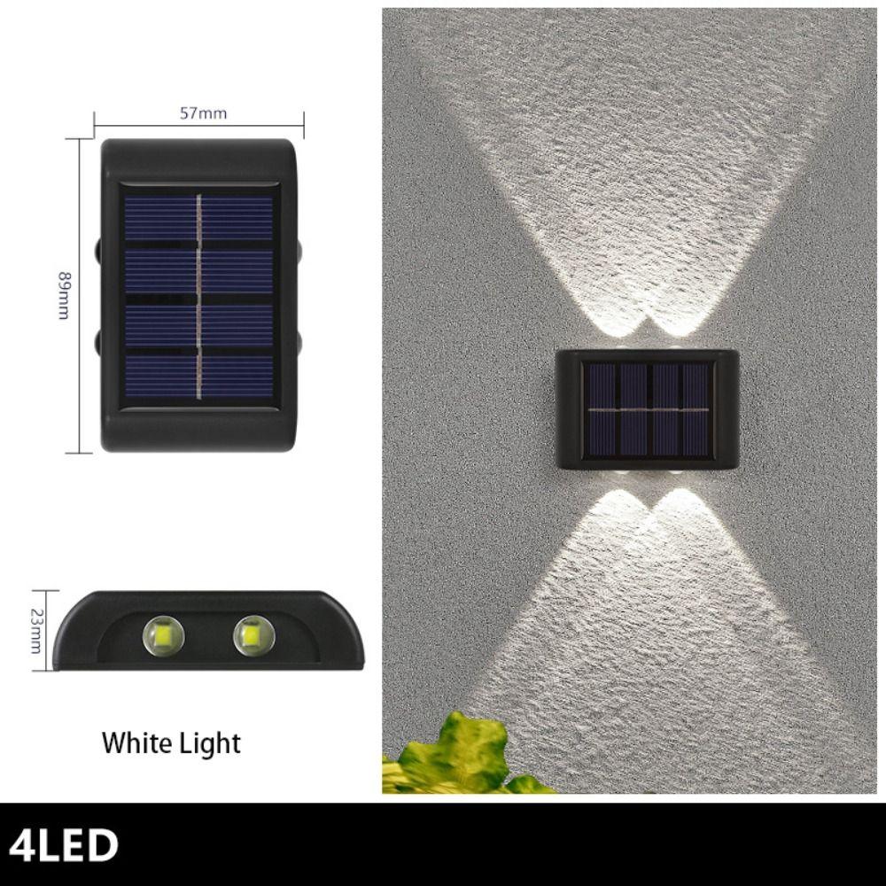 Solar Powered Solar Wall Lights Up And Down Luminous Lighting Garden Yard Decoration