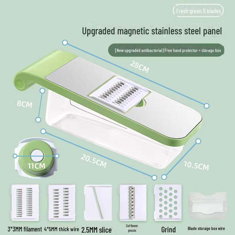 Multifunctional Vegetable & Potato Cutter: Household Stainless Steel Grater and Slicer Tool