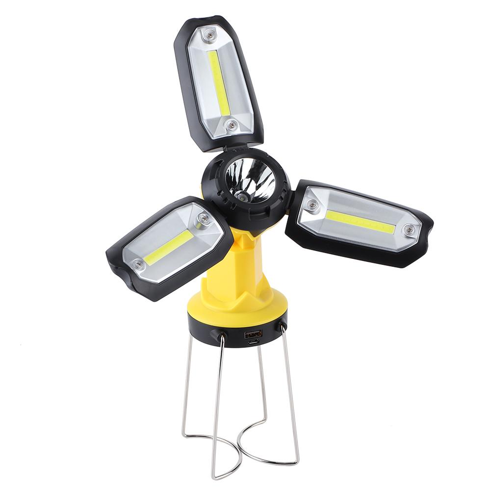 USB Charging LED Work Flashlight Mutifunctional Emergency Camping Hiking Lamp Outdoor Indoor Use