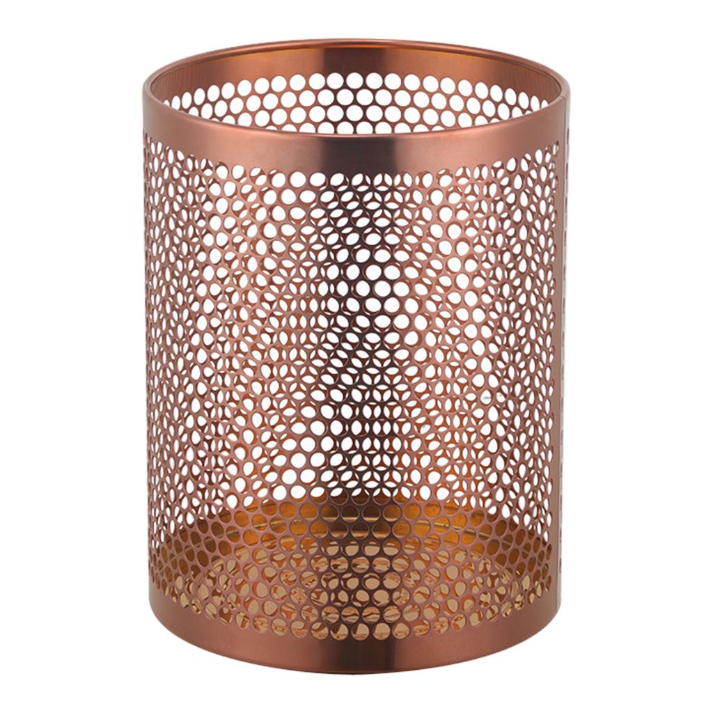 Stylový koš na papír z nerezové síťoviny pro moderní vzhled Velkokapacitní kovový zlatý odpadkový koš Iluzorní barva