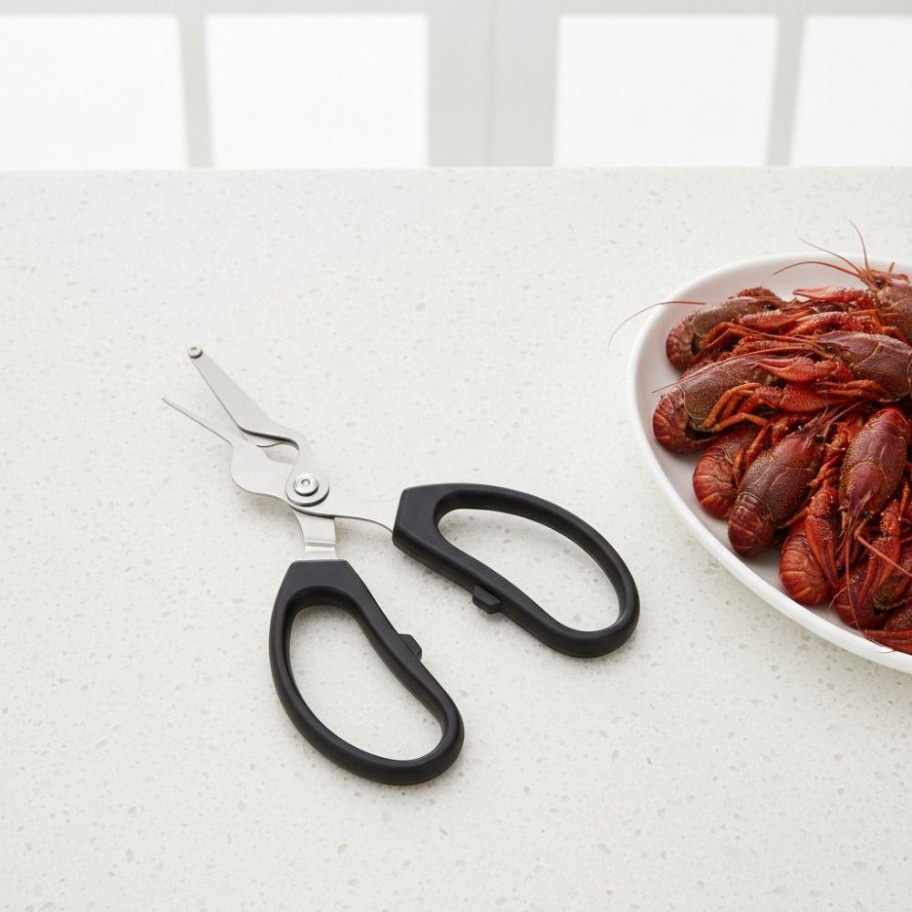 Professional Lobster Scissor Stainless Steel Shrimp Peeler Kitchen Gadget Crayfish Scissor Home