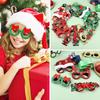 Christmas Decorations New Year Photo Prop Santa Claus Glasses Elk Christmas Glasses Frame Xmas Tree
