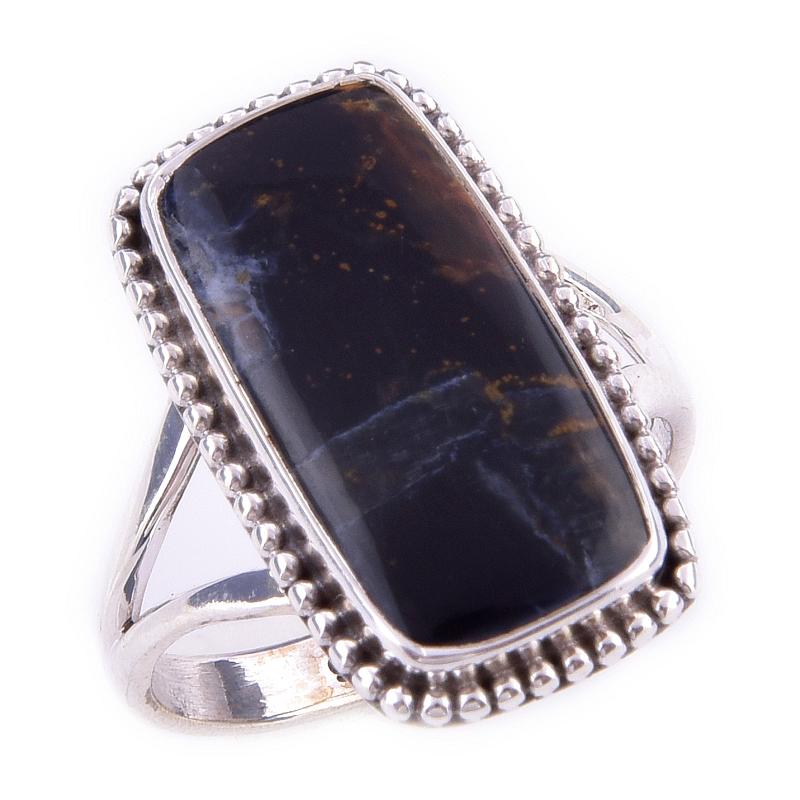 Natural Pietersite Gemstone Handmade 925 Solid Sterling Silver Ring Size 9 z8K97