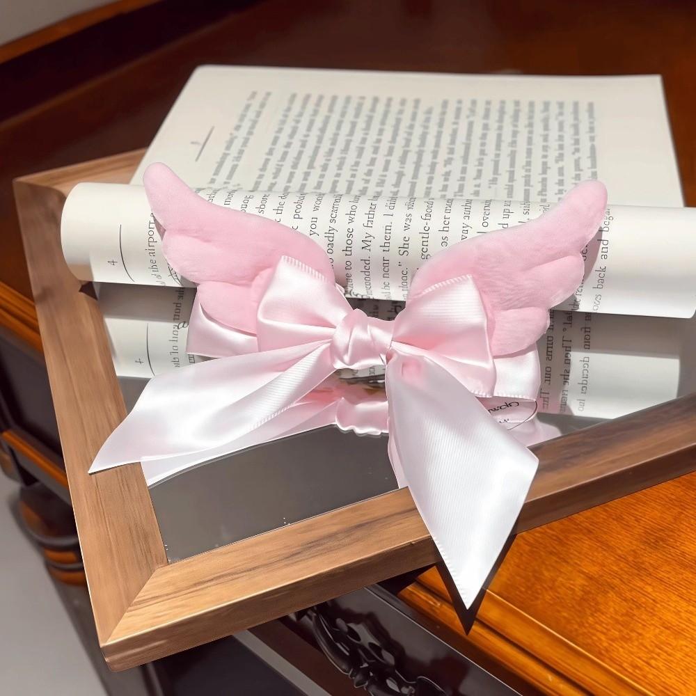Alligator Clip Bow Hair Clip Plush Ribbon Hair Clip Gifts Back Head Clip