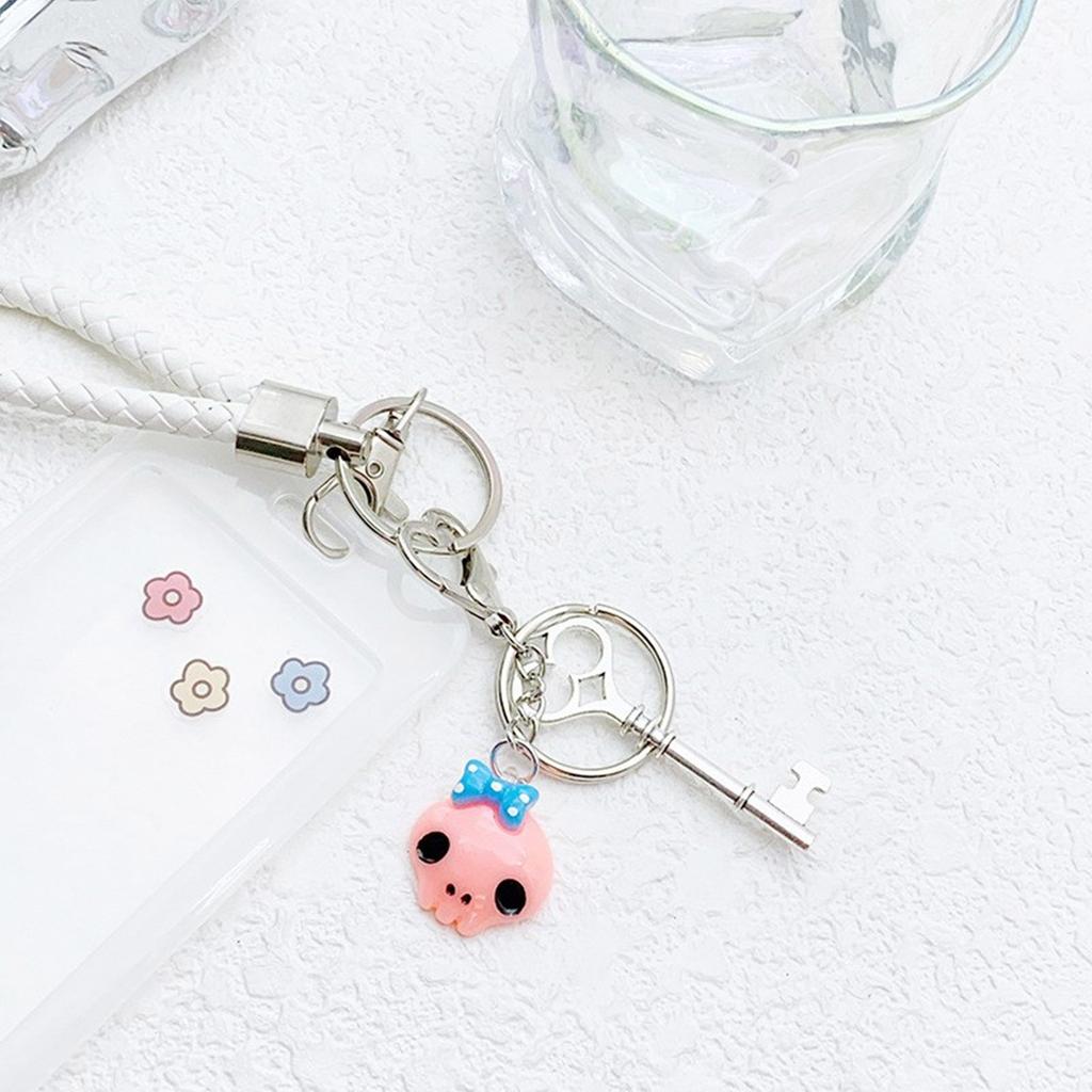 Eye Keychain Charm Colorful Alloy Key Rings Portable Key Holder Key Accessory Bag Pendant for Couples and Students