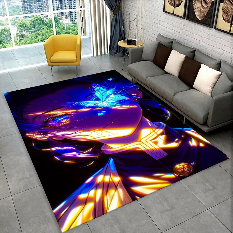 Cartoon Demon Slayer Anime Kamado Nezuko Tanjirou Carpet Rug for Playroom Bedroom Living Room Sofa Home,kid Non-slip Floor Mat