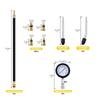 0-300PSI Engine Compression Tester Kit Engine Compression Tester, 8PCS Engine Cylinder Pressure Gauge for Petrol Gas Engine Test
