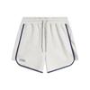 Weekend Youth Color-Block Comfortable Casual Shorts Women Shorts Flower-Gray Light-Smoke-Gray AKSU630-2