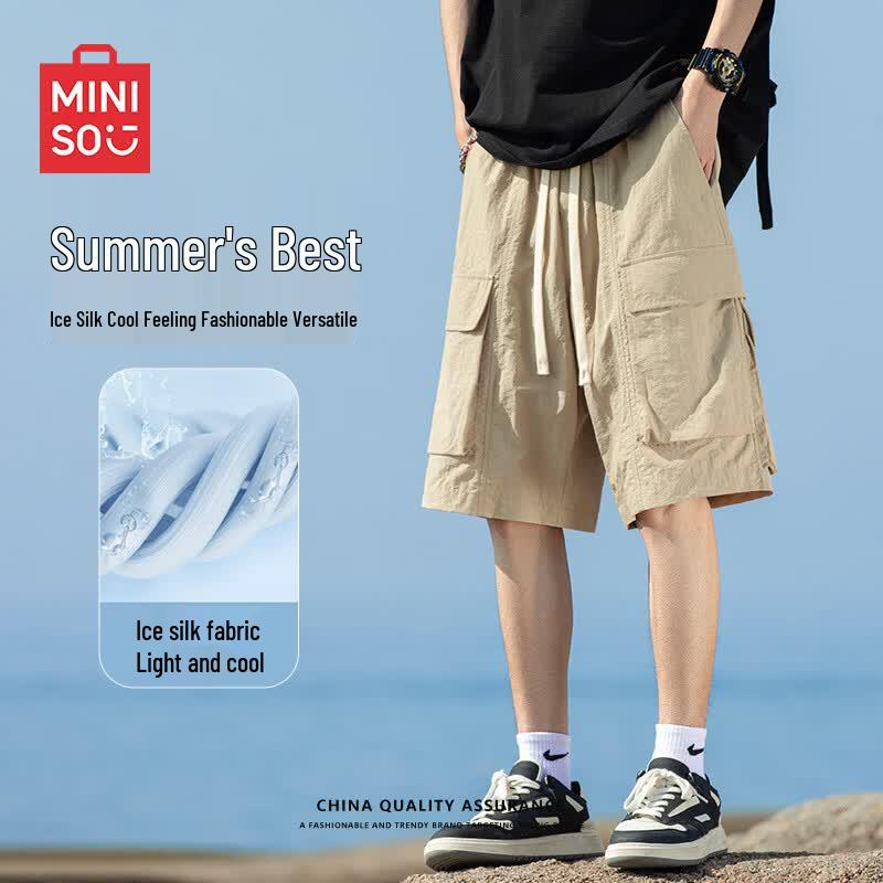 MINISO Men s Ice Silk Cooling Cargo Shorts 3XL