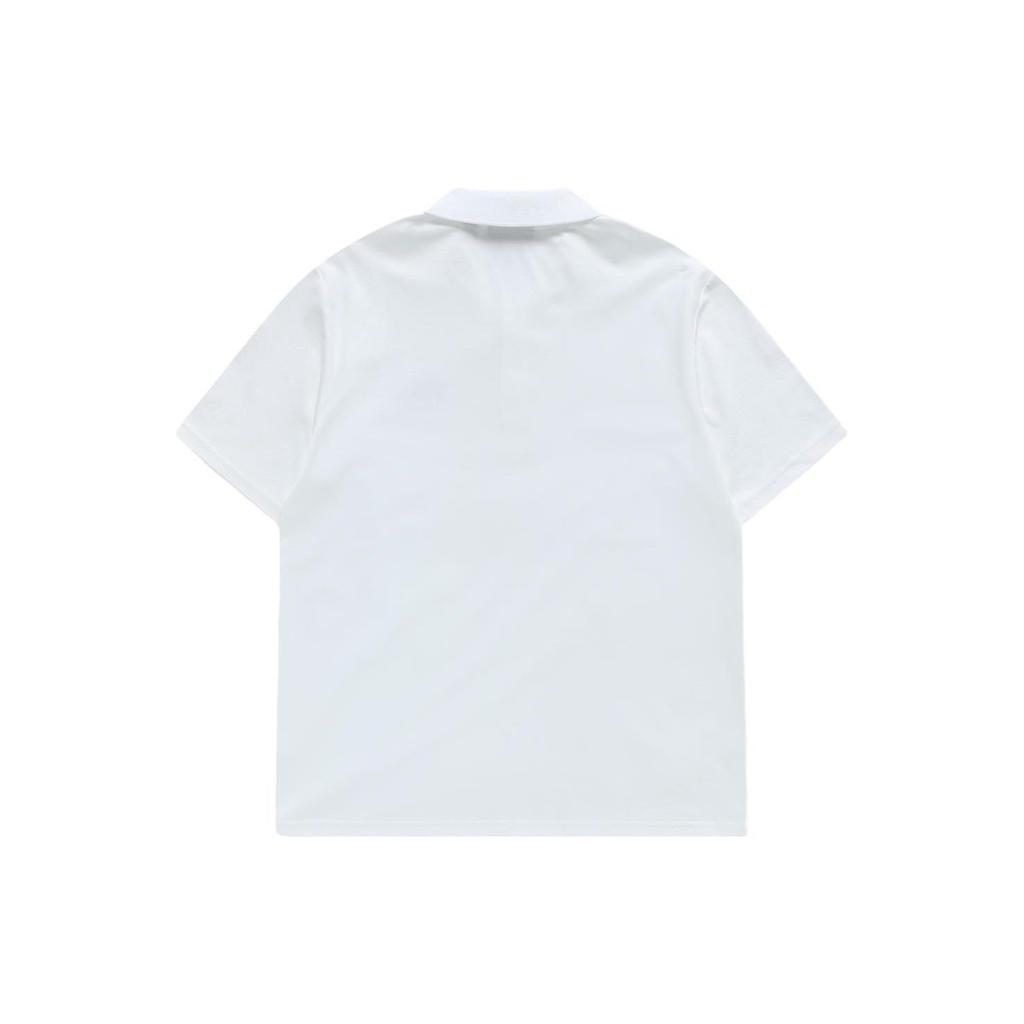 Fila Fusion Letter Logo Printed Breathable Short Sleeve Polo Shirt Men tops White T11M326101FWT